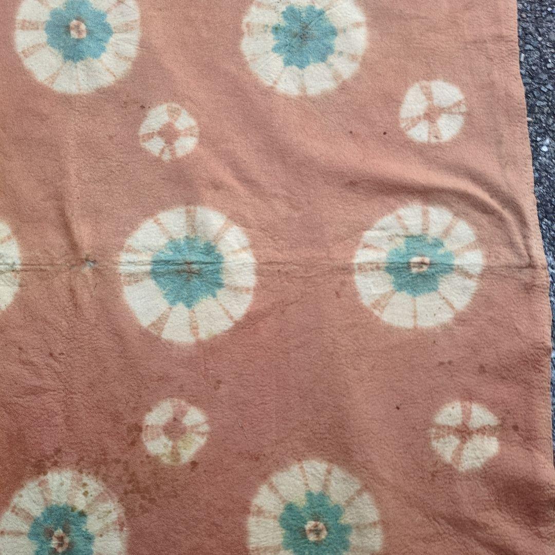 段通　中国段通　毛氈　アンティーク　古布　ラグ　骨董　中国古毯　茶道具　チベッ