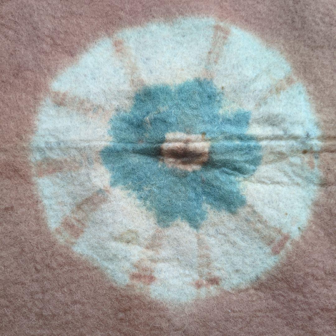 段通　中国段通　毛氈　アンティーク　古布　ラグ　骨董　中国古毯　茶道具　チベッ