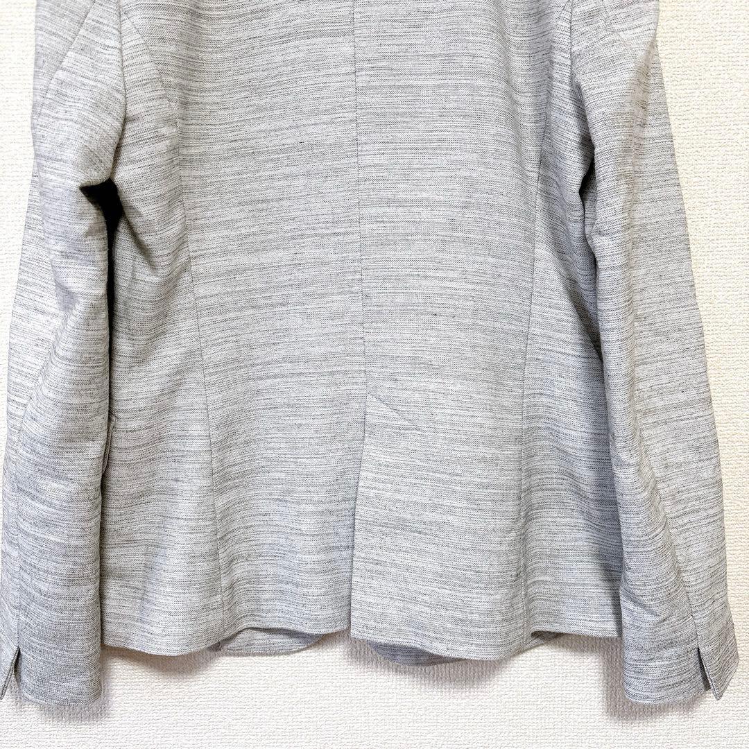 洗える✨グリーンレーベルリラクシング セットアップ パンツスーツ ノーカラー36