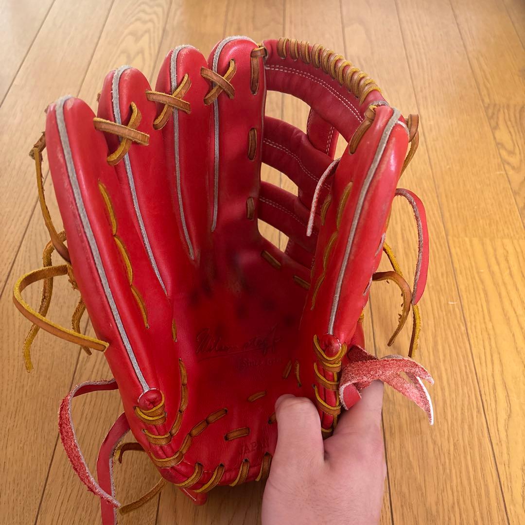 Wilson 硬式グローブ レッド