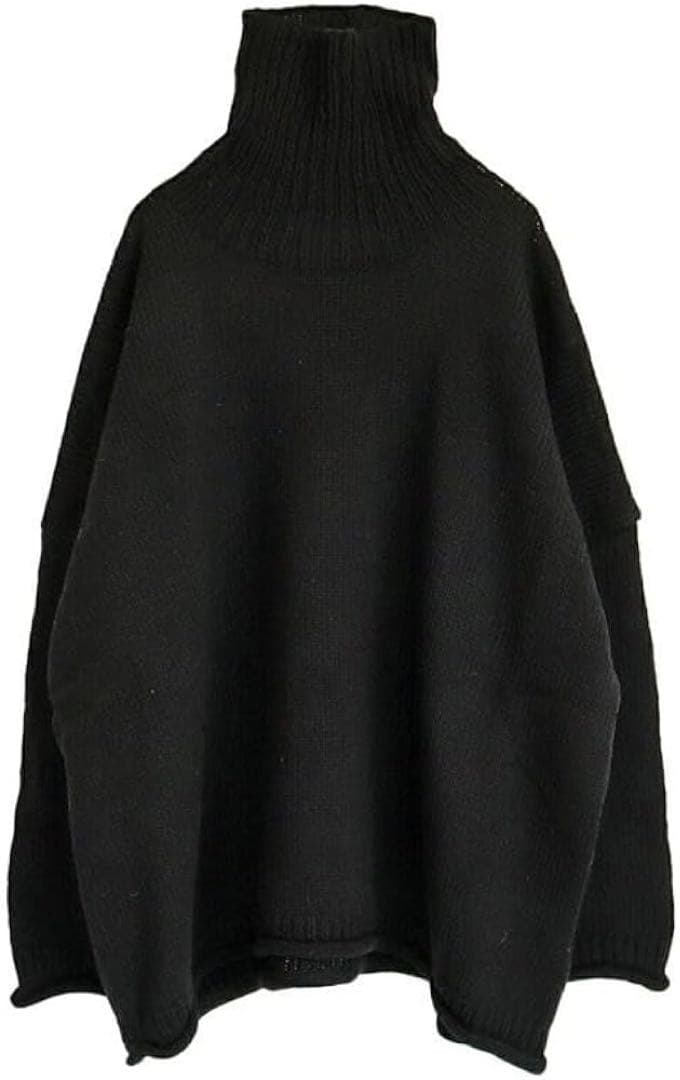 utilite　ユティリテ　ペルーハイランドウール　タートルネックニット　黒