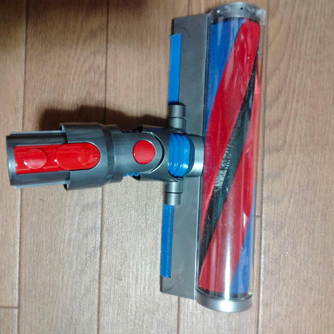 未使用品近いダイソン純正ｖ8ｖ7Slim掃除機ヘッド 回転ブラシ付き グレー赤