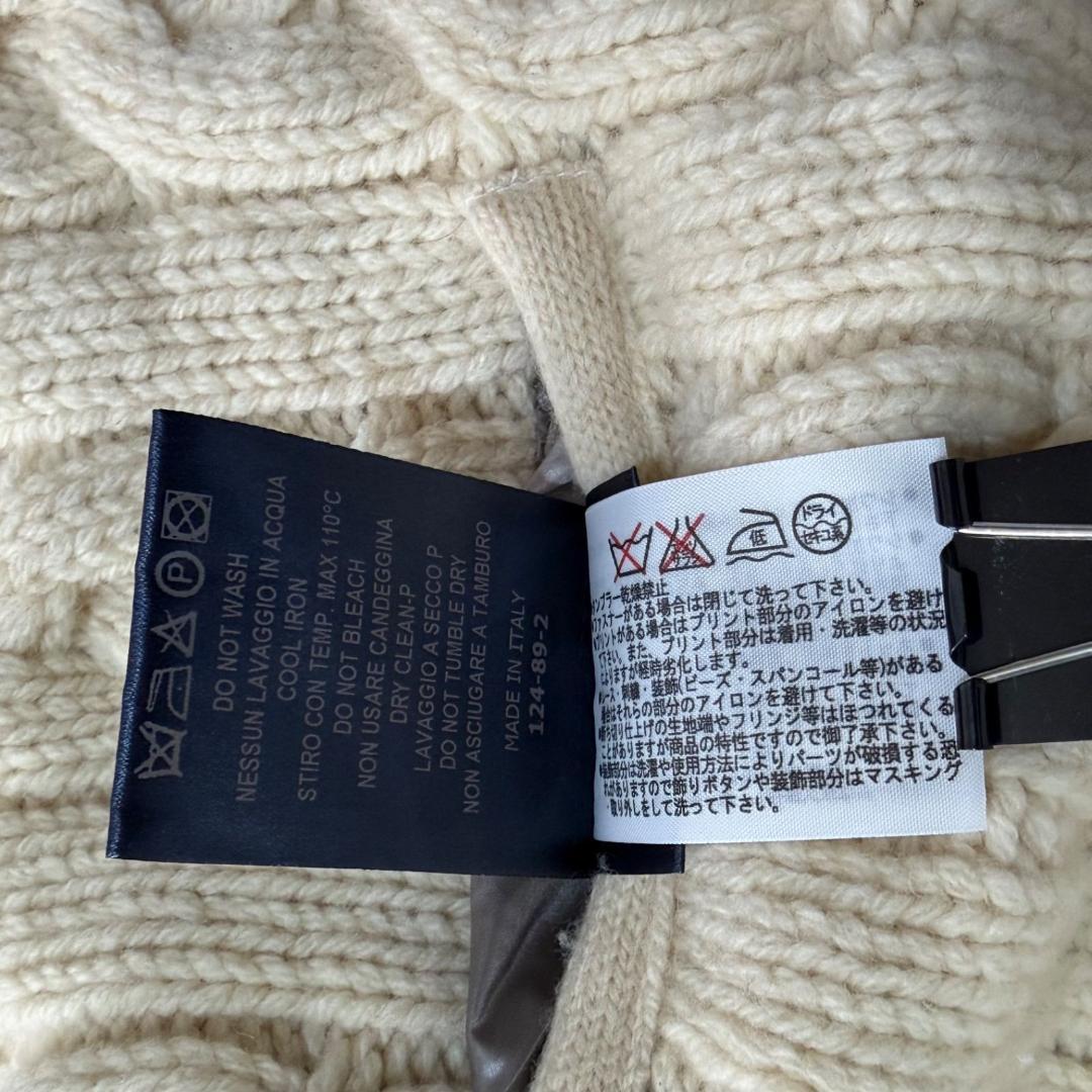 16985✨ヘルノ ニットダウンジャケット ケーブル ショートスリーブ ウール