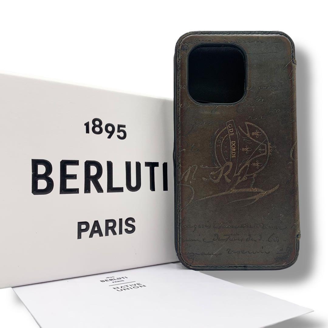 美品・付属品付✨ ベルルッティ iPhone14proケース カリグラフィー