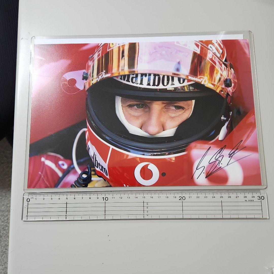 ミハエル・シューマッハ　F1　　　　サイン入りフォト　証明書付き
