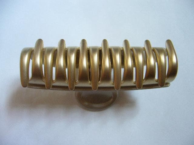 ☆美品☆アレクサンドルドゥパリ●クリスタル付きクリップ/グレー/Mサイズ