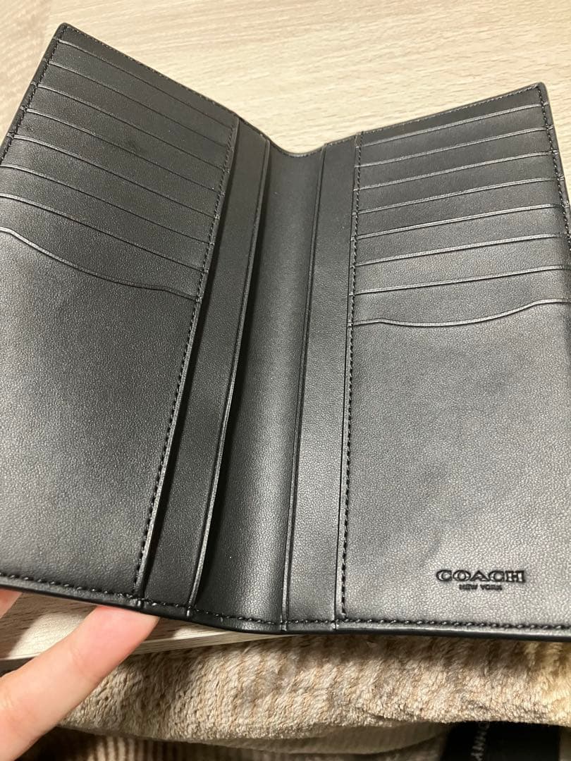 k*様 【超美品】COACH ブレスト ポケット ウォレット・シグネチャー キャ