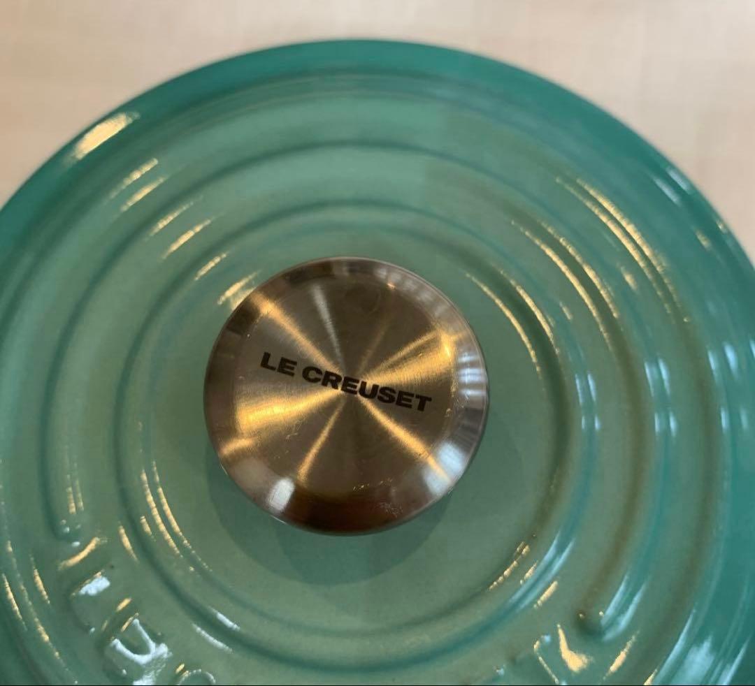 ル・クルーゼ　ココットロンド　14cm クールミント　離乳食　小鍋　インテリア
