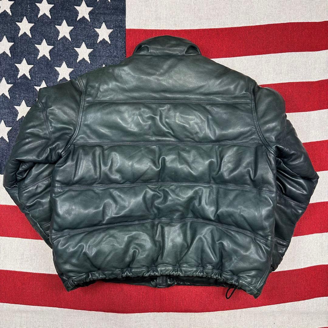 超スペシャル 90s POLO SPORT ダウンレザージャケット 短丈 本革