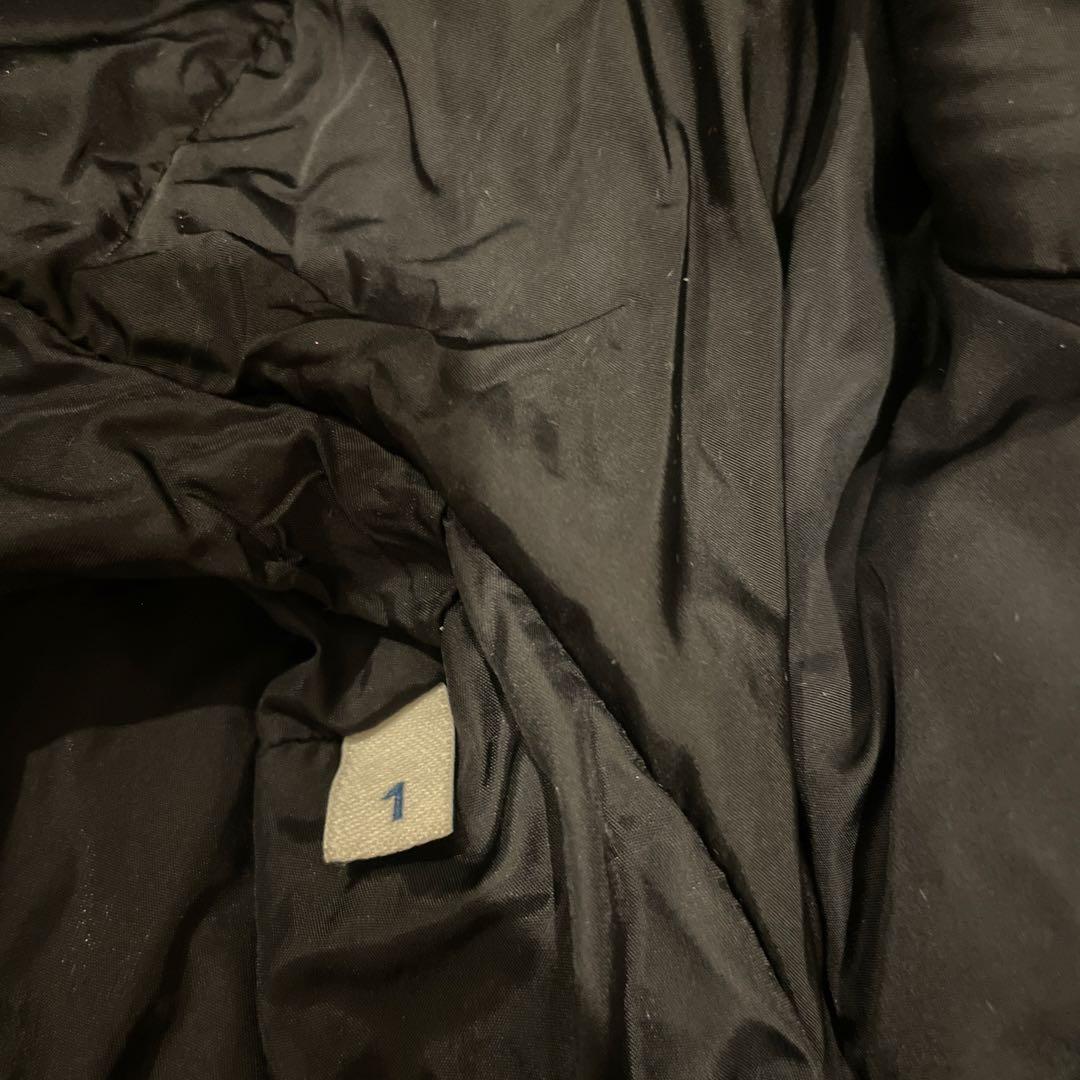 モンクレール　ダウン　タレヴ　サイズ1 ブラック　レザー　タレブ　ロング