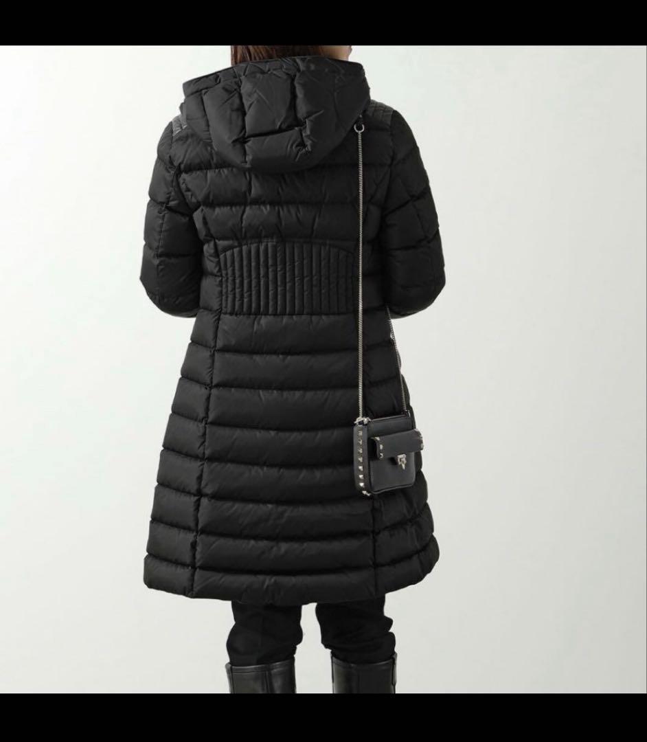 モンクレール　ダウン　タレヴ　サイズ1 ブラック　レザー　タレブ　ロング