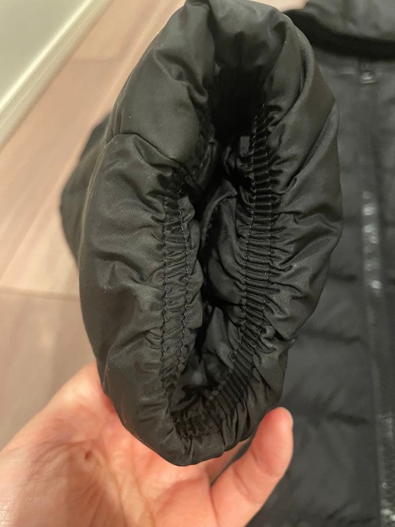 モンクレール　ダウン　タレヴ　サイズ1 ブラック　レザー　タレブ　ロング