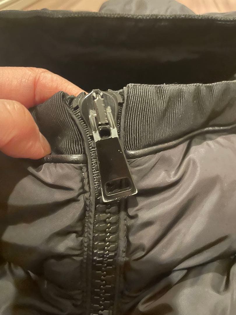 モンクレール　ダウン　タレヴ　サイズ1 ブラック　レザー　タレブ　ロング