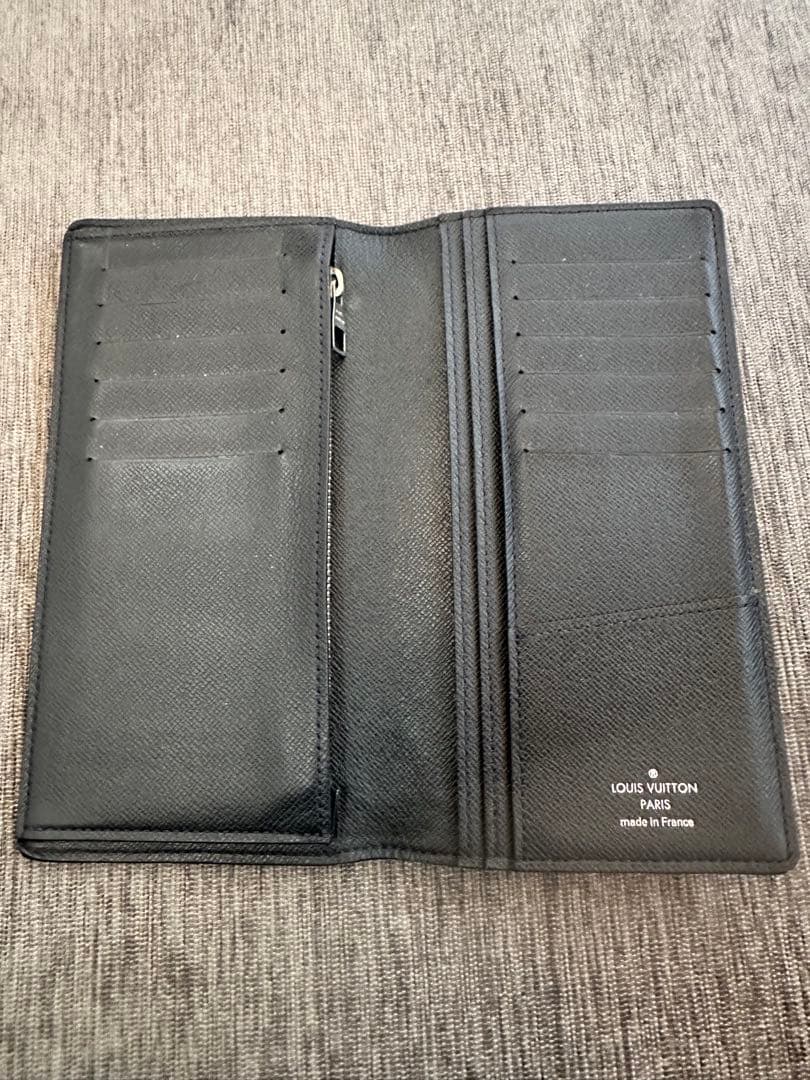 LOUIS VUITTON ブラック 長財布　ポルトフォイユ・ブラザ