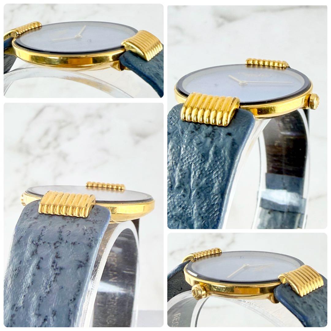 【新品電池】 Dior バギラ 46-153-3 ブルーシェル文字盤 クォーツ