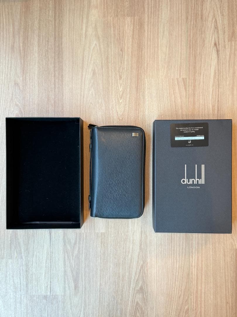 dunhill ガンメタル トラベルポーチ L2F214A