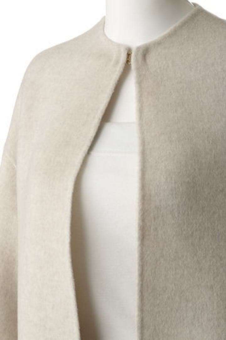 【MADISON BLUE】 ボトルネックビーバーコート/ベージュ