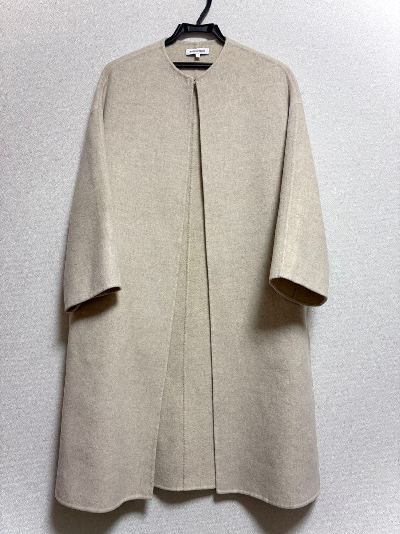 【MADISON BLUE】 ボトルネックビーバーコート/ベージュ