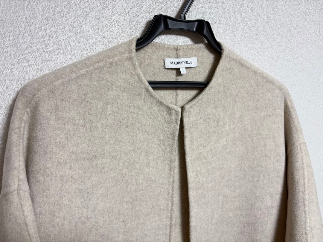 【MADISON BLUE】 ボトルネックビーバーコート/ベージュ