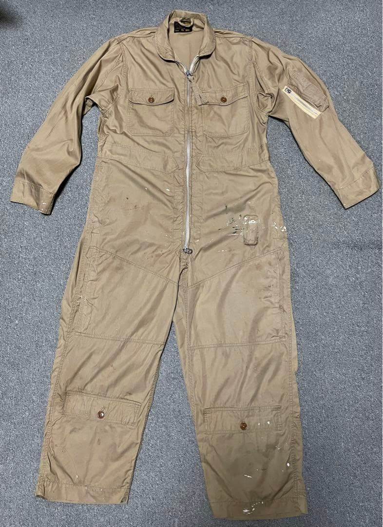 【希少 】50s 米軍 サマー フライトスーツ 44 つなぎ 雰囲気◎ 実物