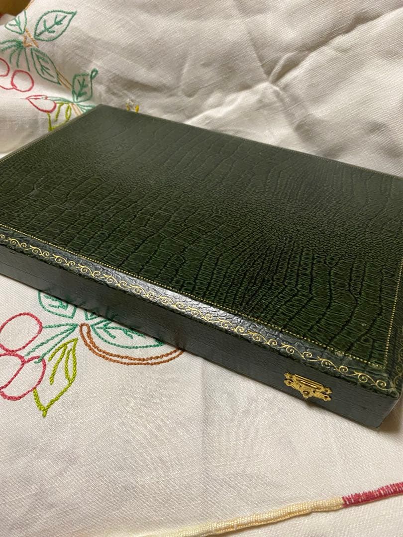 フランスアンティークMontpeyroux ピンクハンドル フォークセット11本