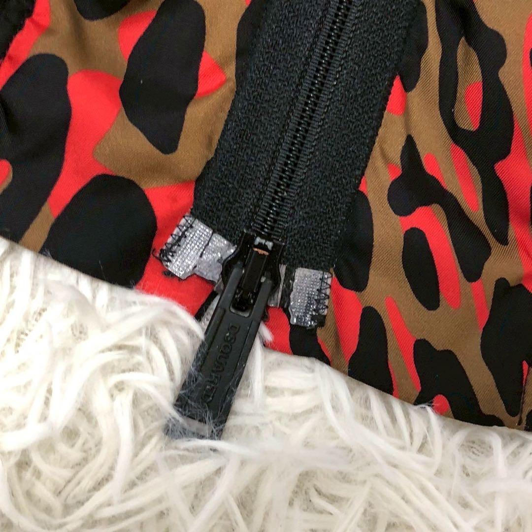 美品◎DSQUARED2 レオパード ブルゾン ボンバージャケット 48サイズ