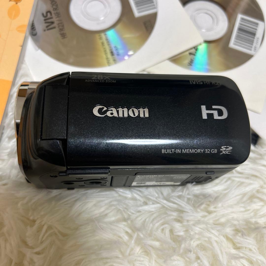 【極美品】Canon iVIS HF R21 ビデオカメラ　ブラック　動作OK
