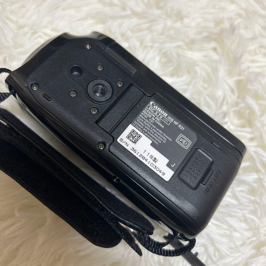 【極美品】Canon iVIS HF R21 ビデオカメラ　ブラック　動作OK