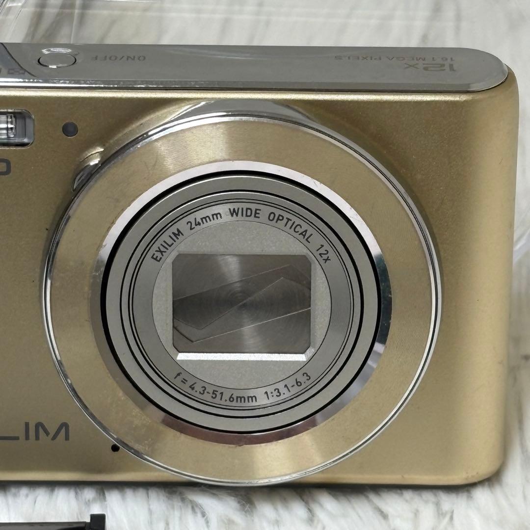CASIO カメラ　エクシリム　EX-ZS190 ゴールド コンデジ　動作品