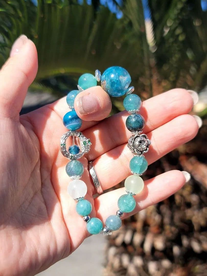 健康を最優先に願い整える 病回復癒し長寿 悪いものを跳ね返す健康守護ブレスレット