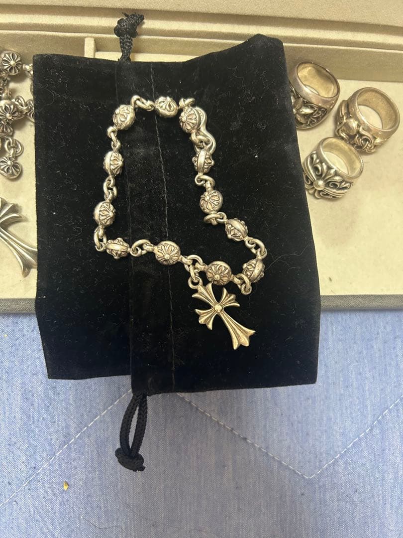 クロムハーツ #1クロスボールタイニーCHクロス シルバーブレスレット