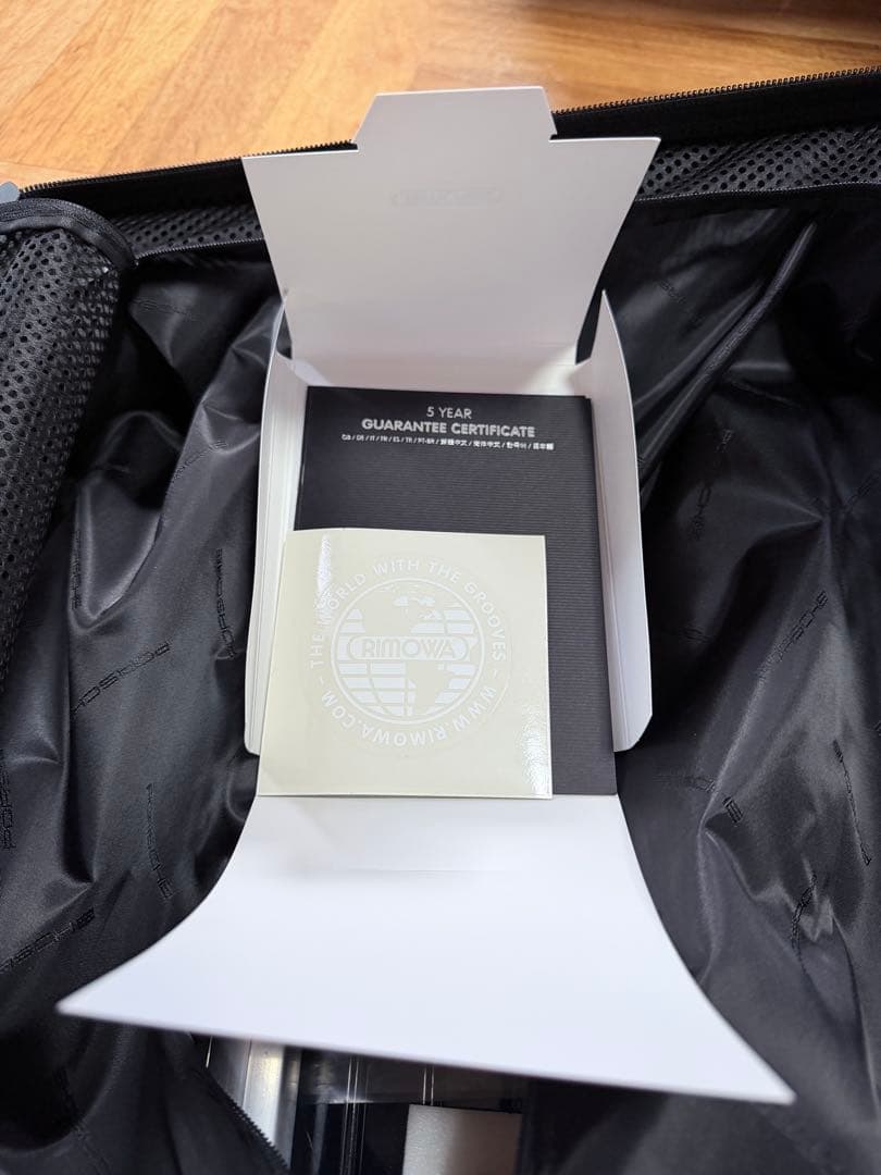 Porsche RimowAブラック キャリーケース TSAロック付き