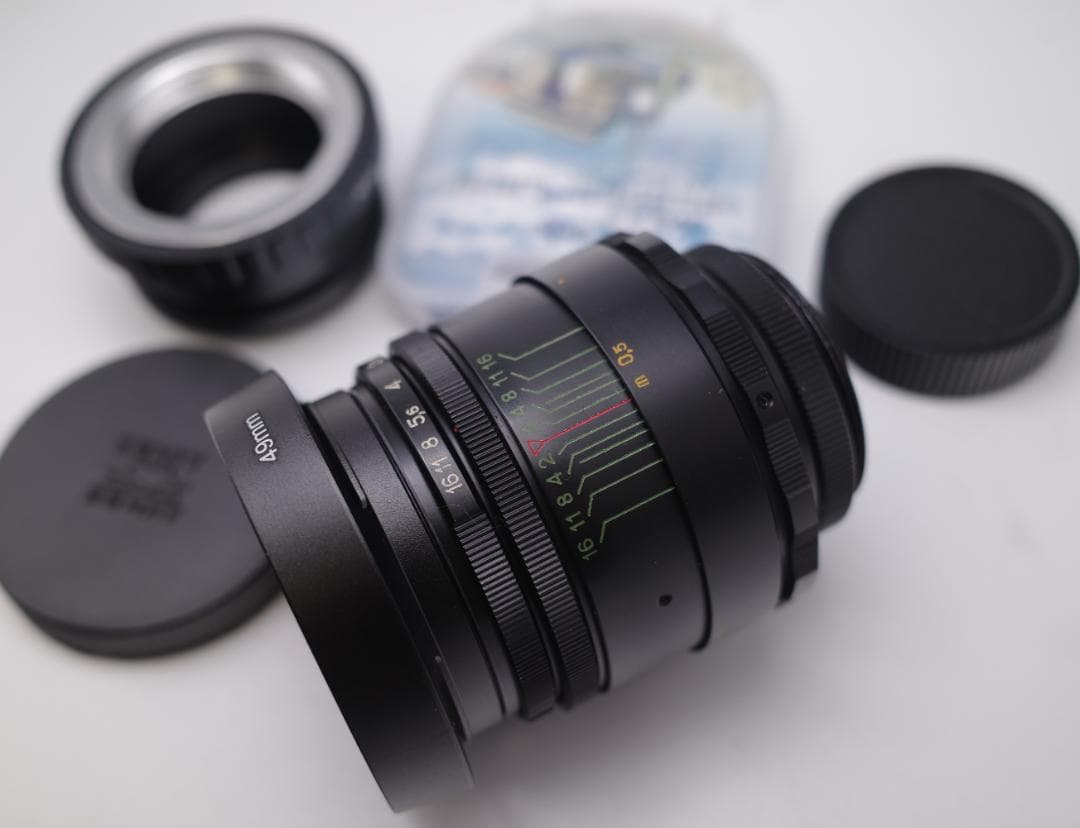 19　未使用　ぐるぐるボケレンズ　ヘリオス　44-2　アダプターなし