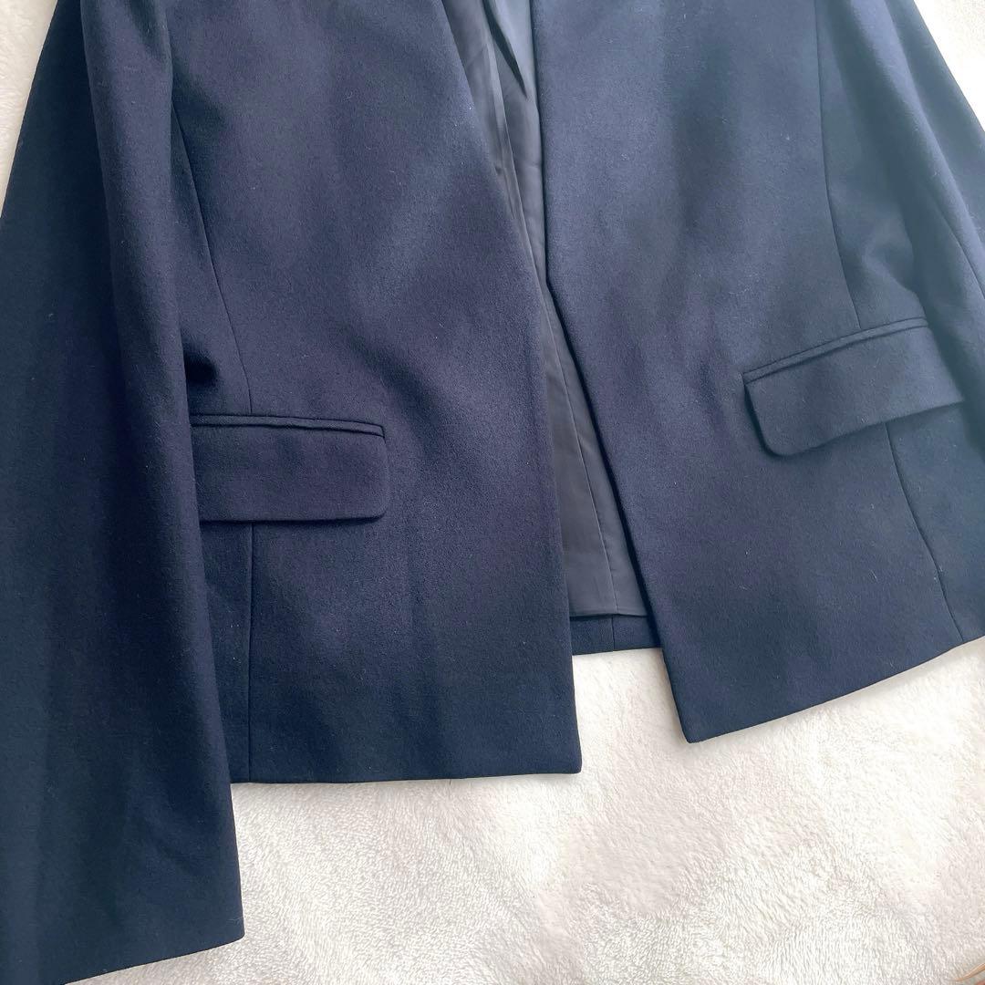 極美品⭐︎theory luxe ネイビー SAXONY.SOFT パンツスーツ