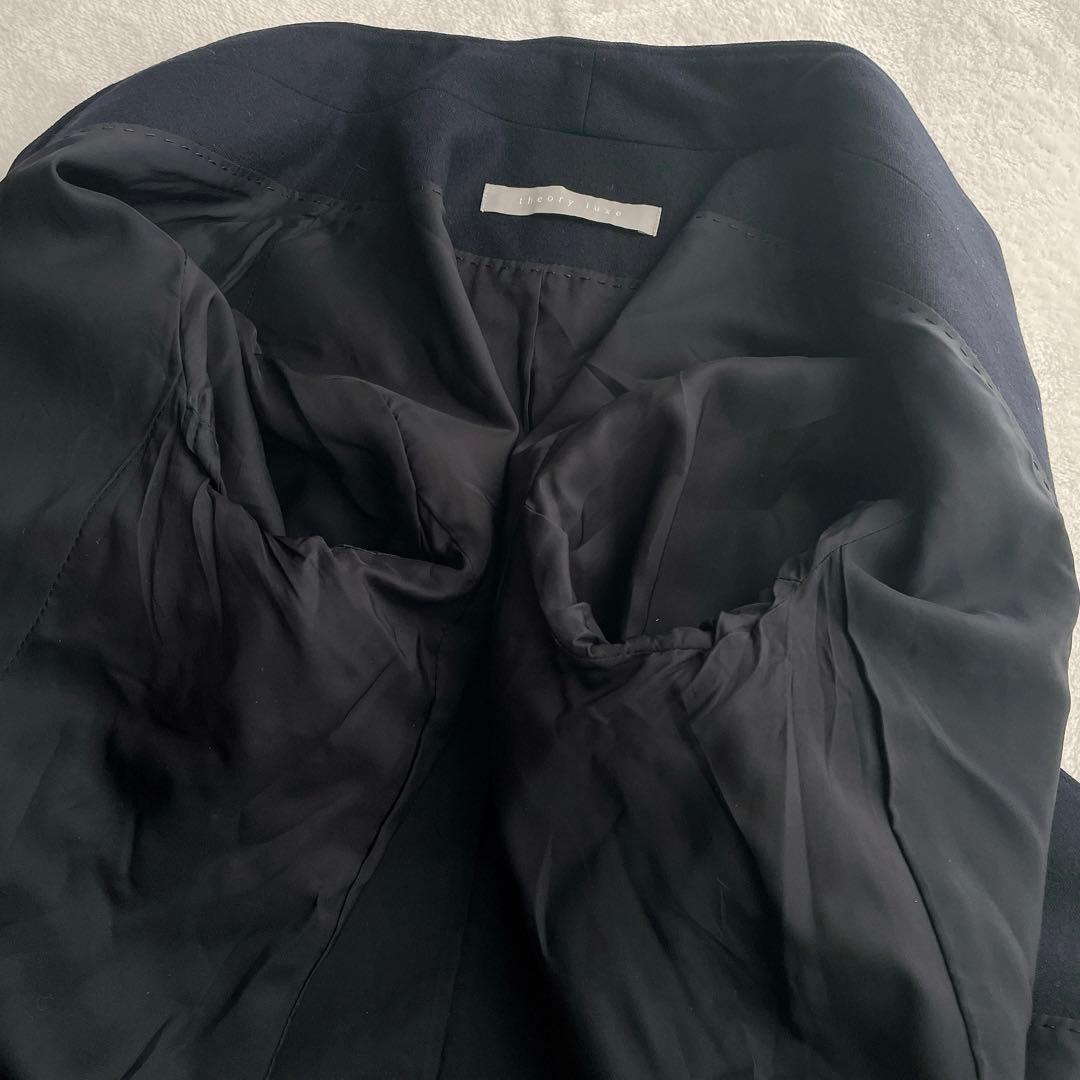 極美品⭐︎theory luxe ネイビー SAXONY.SOFT パンツスーツ