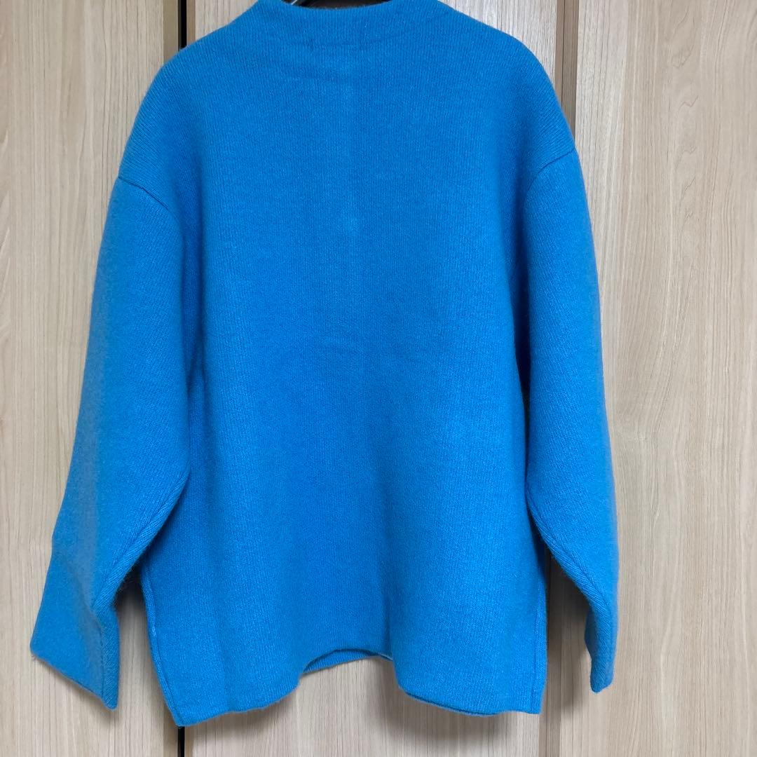 新品未使用【Aga】ロイヤルブルー長袖カーディガン 9号　厚手