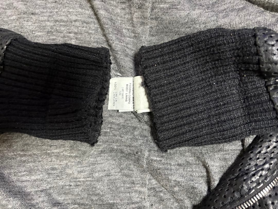 ジョルジオブラット！！メッシュレザー ブラック シングルライダースジャケット