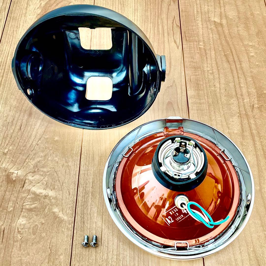 masaru！　当時物 CIBIE シビエ 凹みヘッドライト CB400F