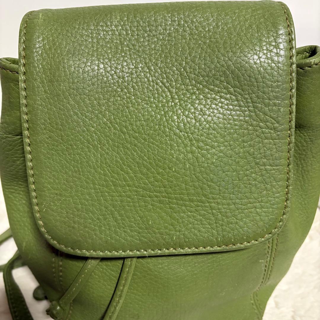【美品】希少色✨COACH コーチ　リュック　バックパック4925 グリーン