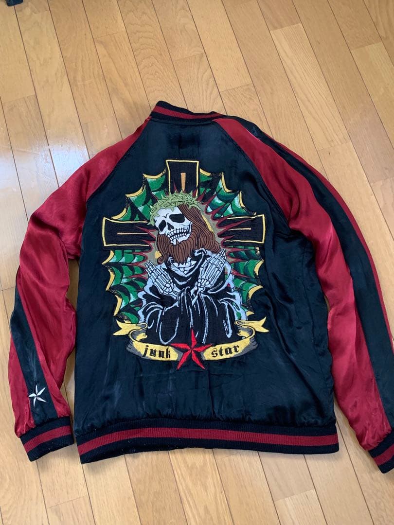 JUNK STAR】スカル マリア リバーシブル スカジャンsizeM