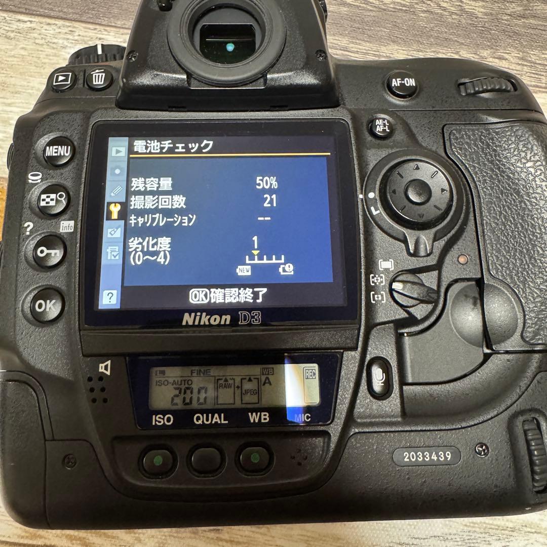 《シャッター回数少》 Nikon D3 ニコン フルサイズ一眼 本体