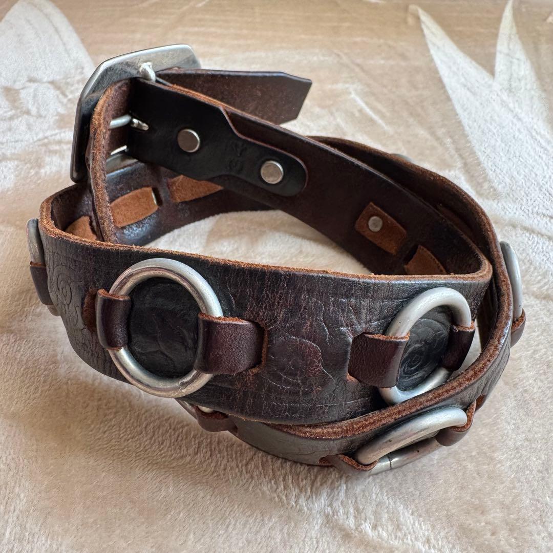 HTC ベッカム着用 スタッドベルト BLK 34 ビンテージ 2000年代