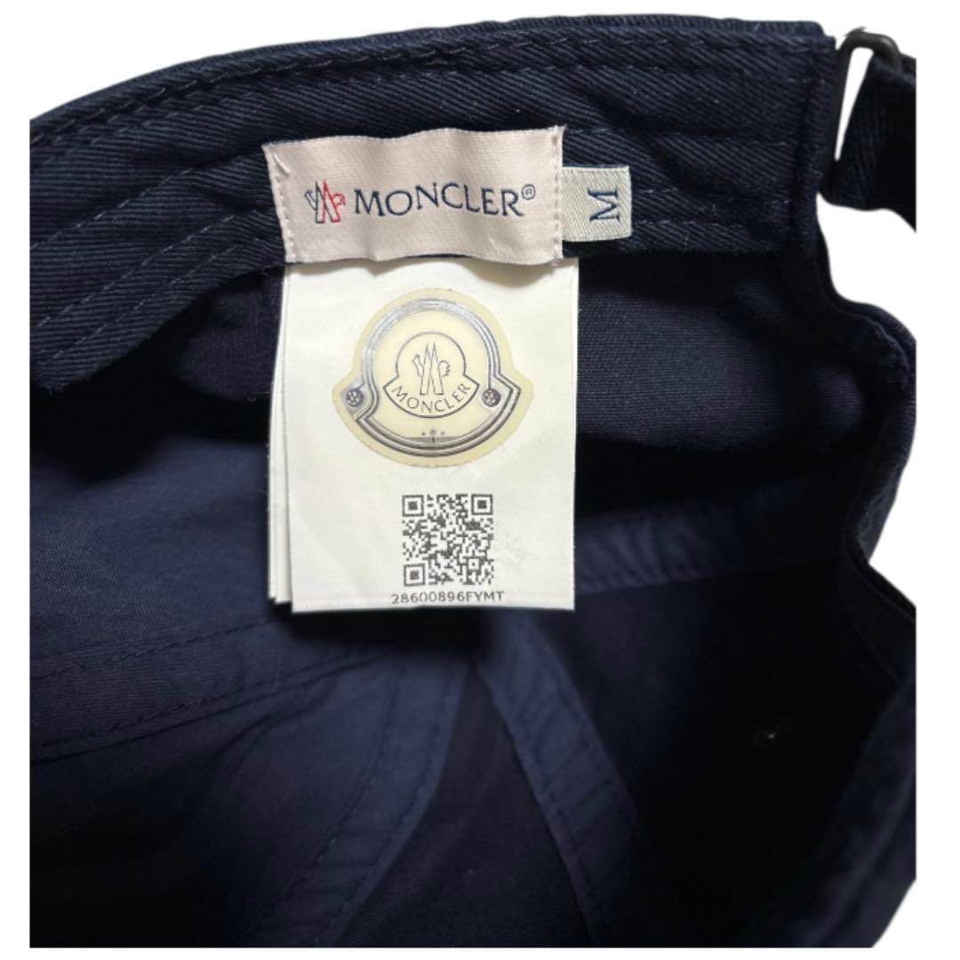 MONCLER ネイビーキャップ キッズ(大人着用可サイズ) M