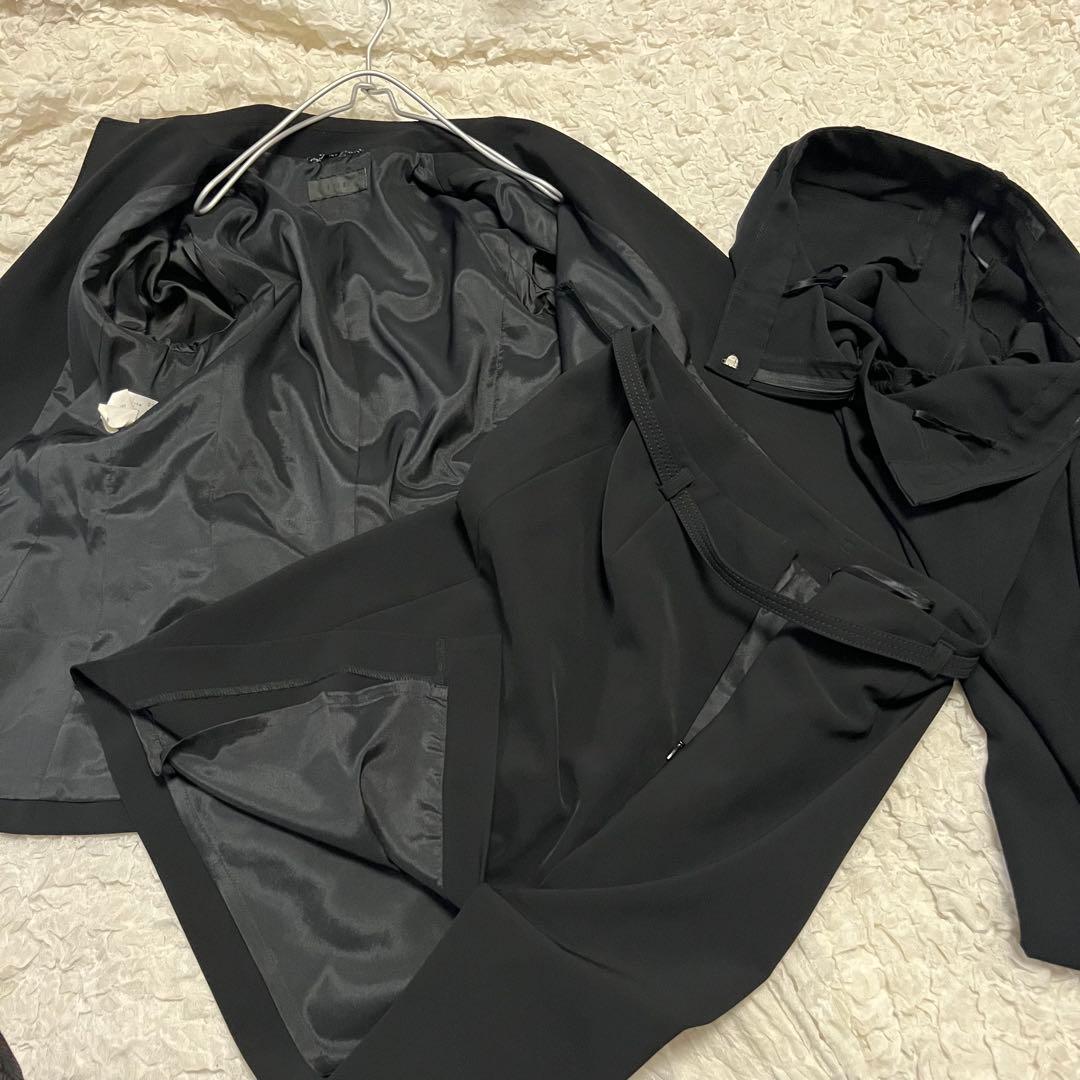 希少 15号 3L【ICB】表裏ストレッチ パンツ スカート スーツ 4点セット