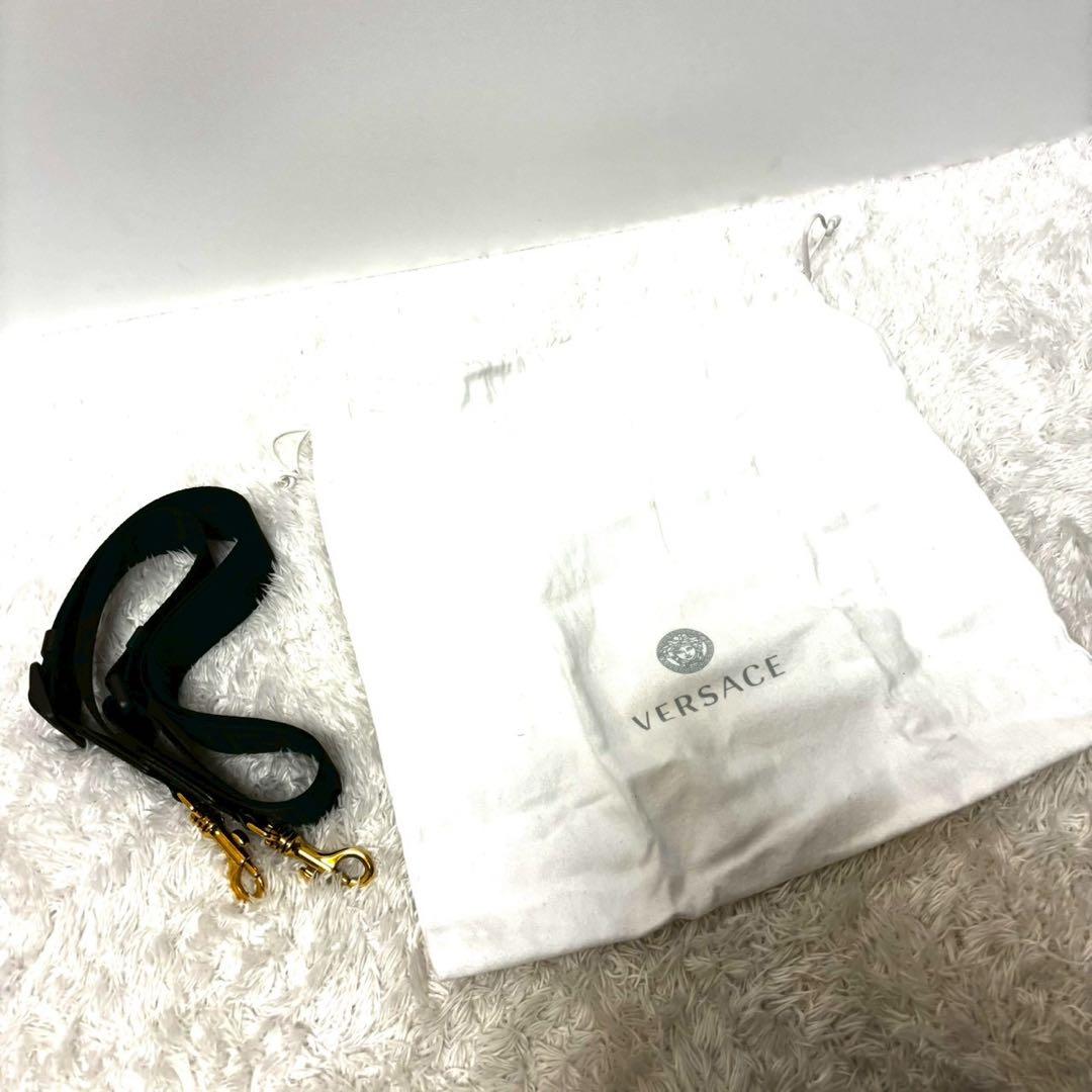 極美品 ヴェルサーチ　メンズ　レディース　ショルダーバッグ　メデューサ　ブラック