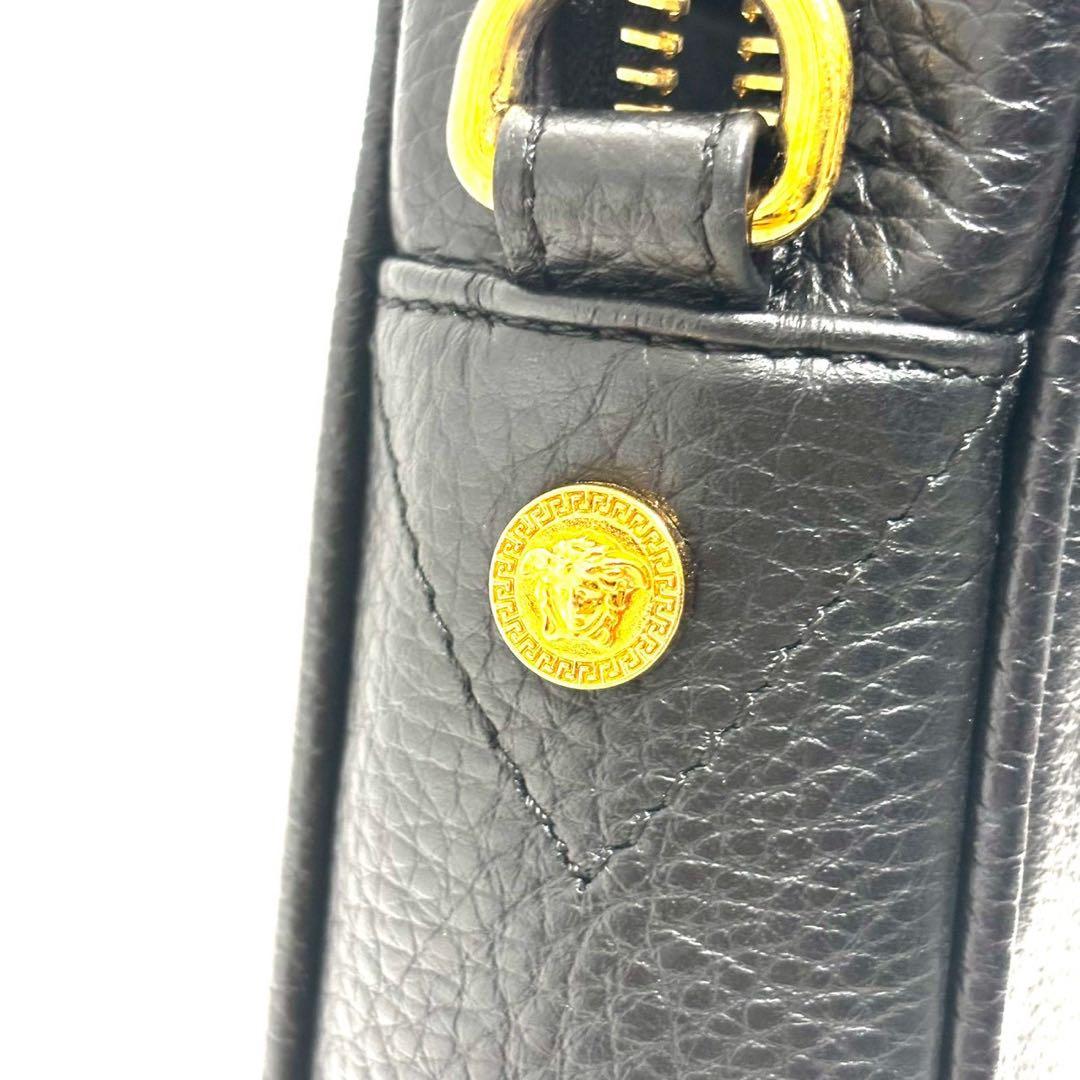 極美品 ヴェルサーチ　メンズ　レディース　ショルダーバッグ　メデューサ　ブラック