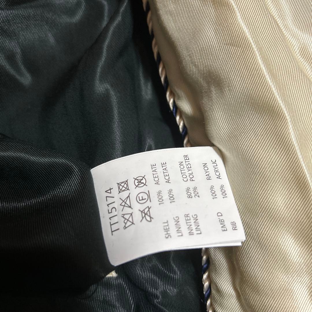 テーラー東洋スカジャンLブラックxピンク虎xドラゴンx鷹ロカビリー キルティング