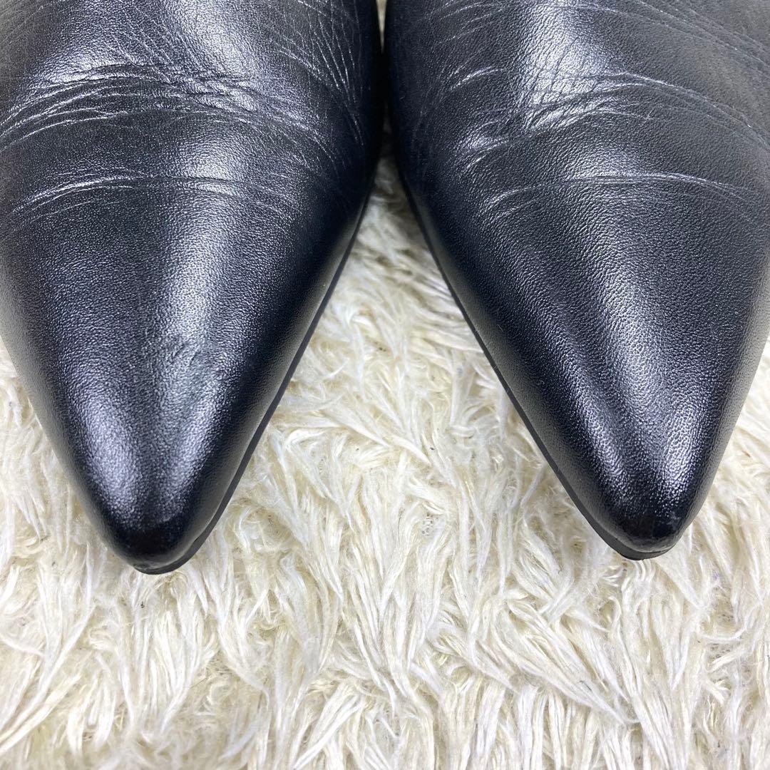 『美品』SHISEI シーセイ パンプス ポインテッドトゥ ブラック レザー