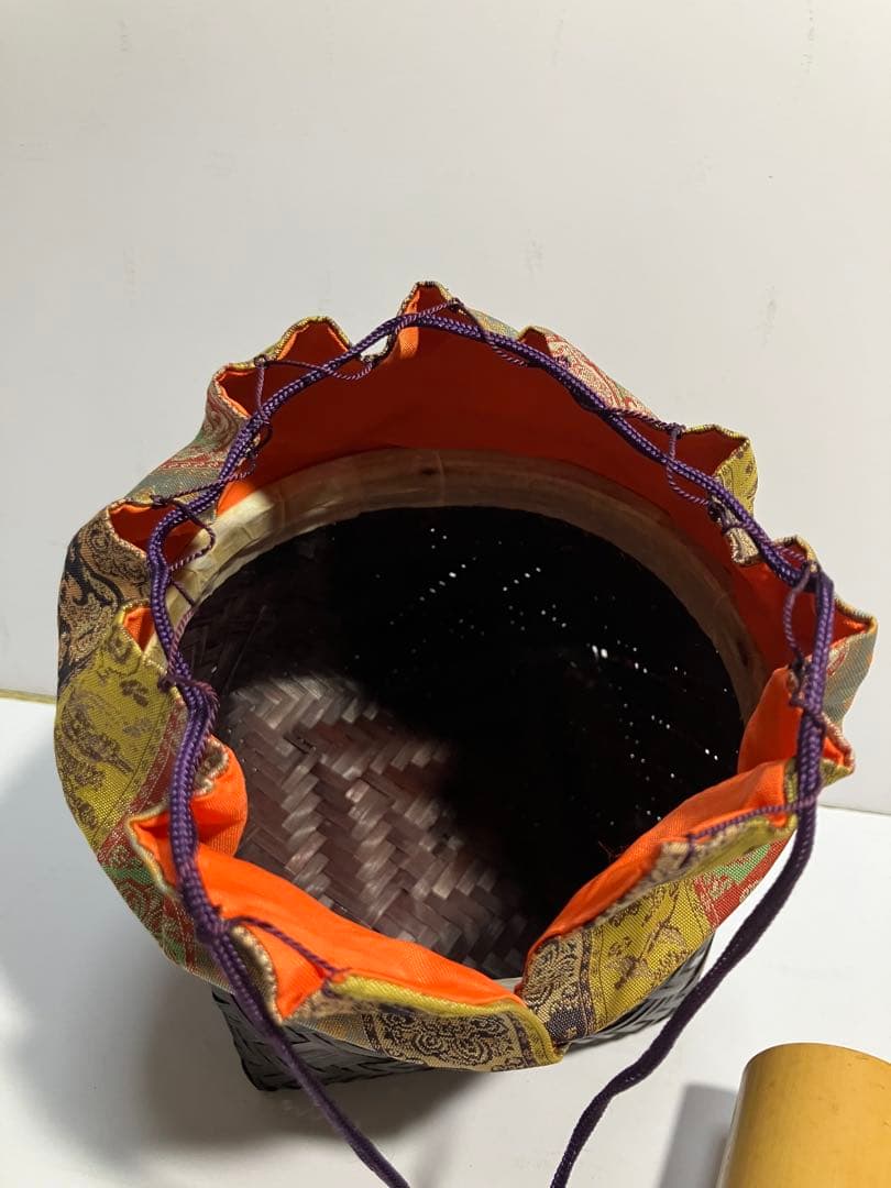 抹茶野点籠セット茶碗3個茶筅入り