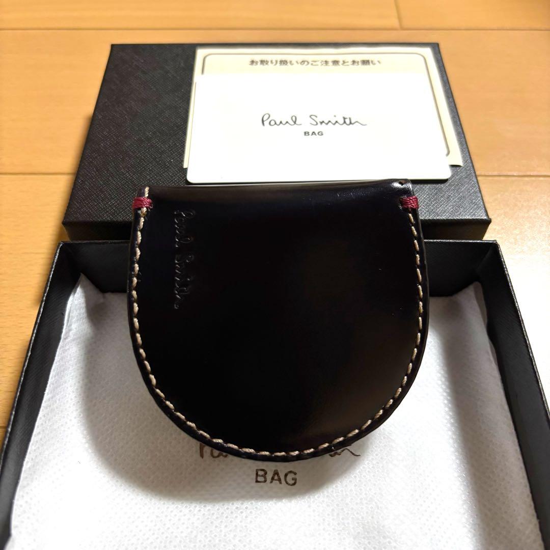 Paul Smith コードバン　馬蹄型　ケース　ブラック　黒　美品
